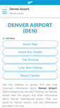 Mobile Screenshot of denver-airport.com