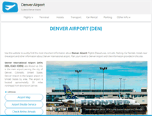 Tablet Screenshot of denver-airport.com